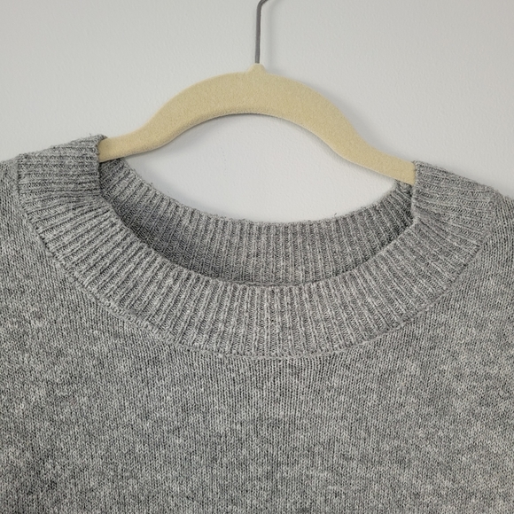 ABOUND Grey Crew Neck Long High Low Sweater - Picture 9 of 14